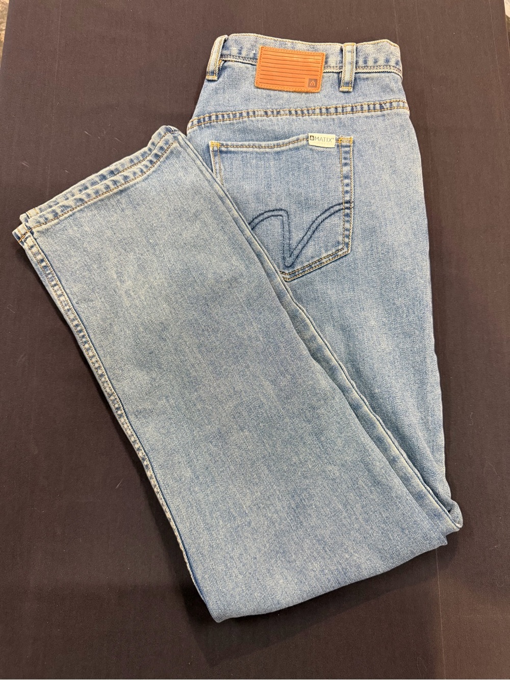 Matix Miner Classic Straight Jeans Men’s 32 Light Wash Skate Y2K Denim